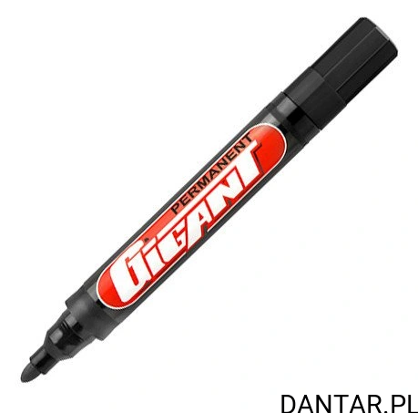 Marker permamentny KAMET Okrągły Czarny a1/12