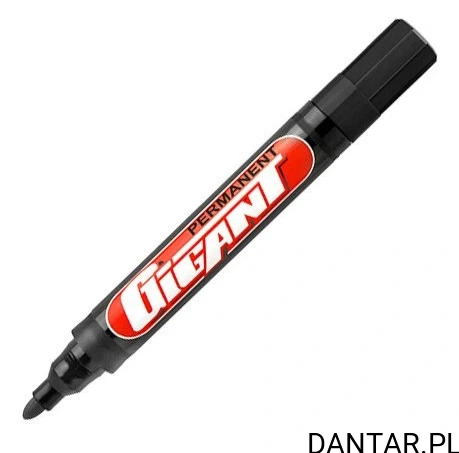 Marker permamentny KAMET Okrągły Czarny a1/12