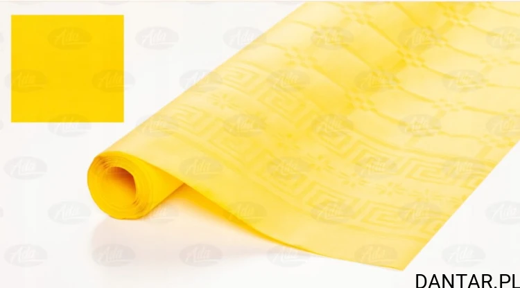 Obrus papierowy jasno żółty 1,20x6mb