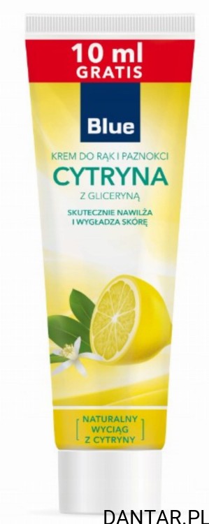 Krem do rąk Blue cytryna z gliceryną 110ml