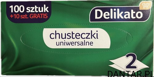 Chusteczki uniwersalne Delikato 2w kartonik a110