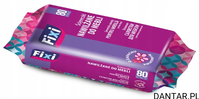 Ściereczki nawilżane do mebli – zapach kwiatowy Stella a80