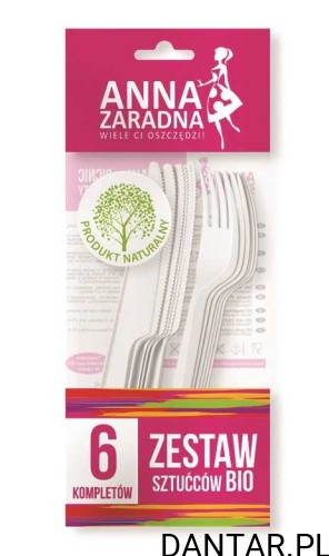 Zestaw piknikowy EKO BIO dla 6 osób a1/30 WIDELEC+NÓŻ