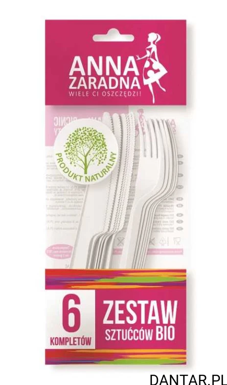 Zestaw piknikowy EKO BIO dla 6 osób a1/30 WIDELEC+NÓŻ