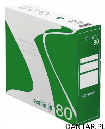 Pudło pojemnik do archiwum 80mm  zielone Vaupe
