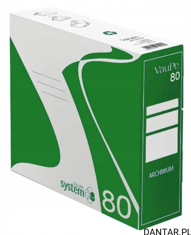 Pudło pojemnik do archiwum 80mm  zielone Vaupe