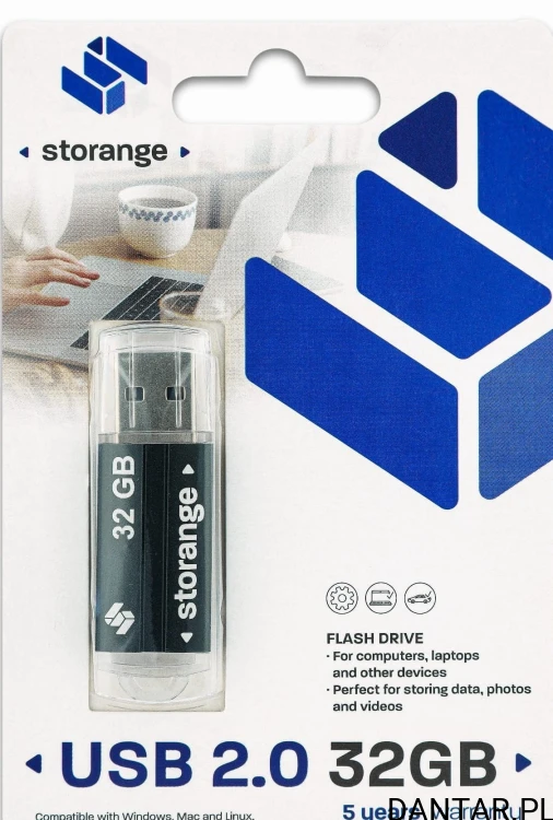 Pen drive pamięć USB 2.0 32GB storange black 