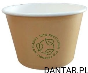 Pojemnik papierowy 500ml *115 kraft Love Nature a50/15 77627