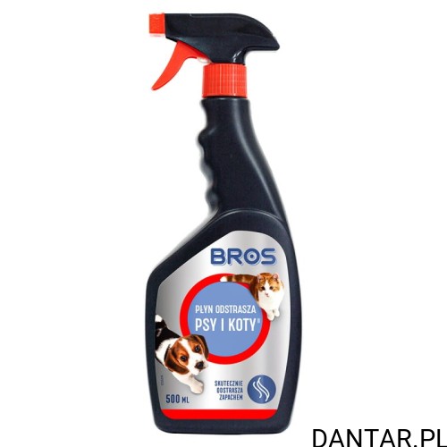 Bros gryzonie odstraszacz na psy i koty 500ml spray