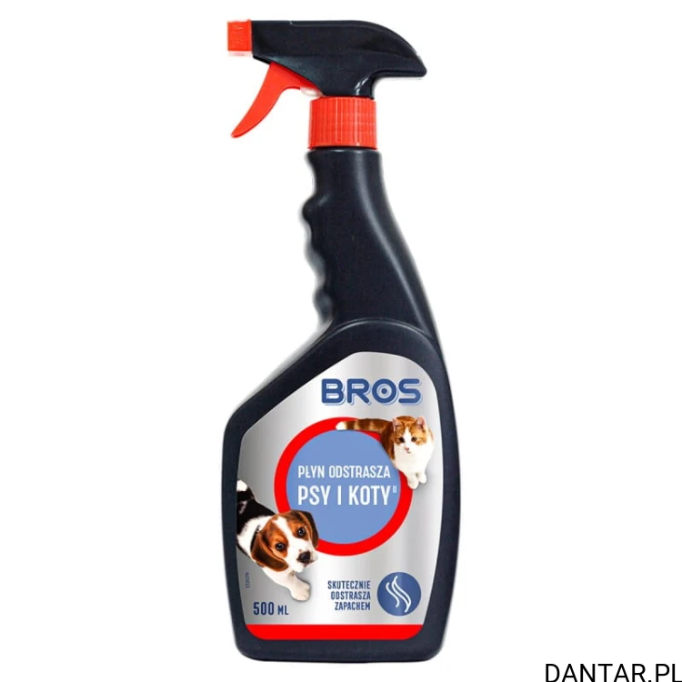 Bros gryzonie odstraszacz na psy i koty 500ml spray