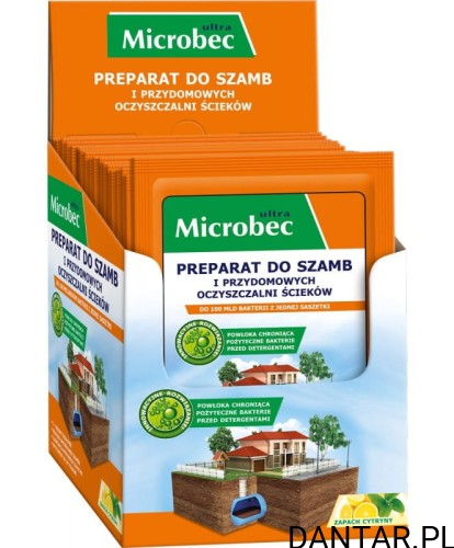 Microbec ultra preparat do szamb cytryna 25g a1/18