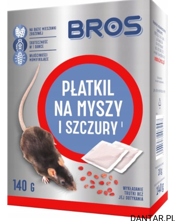 Bros płatki na myszy i szczury 140g a1/12