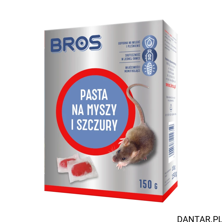 Bros pasta na myszy i szczury 150g 1639