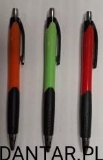 Długopis niebieski pstrykany kolorowa obudowa a1/50