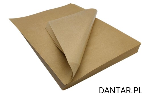 Papier pakowy powlekany PE 350x350 szary bez nadruku 54443 a1000