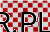 Papier do żywności 400x300 powlekany szachownica czerwona  1000szt 55181 