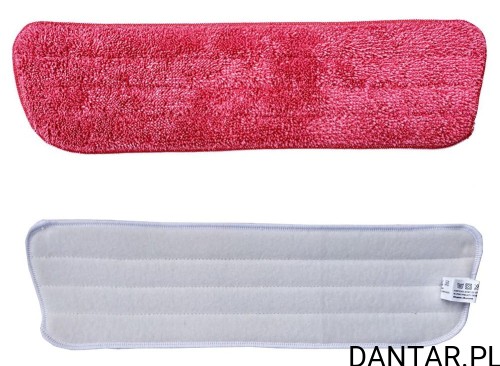 Mop 42x38x12 płaski gładki z rzepem economy czerwony  Merida