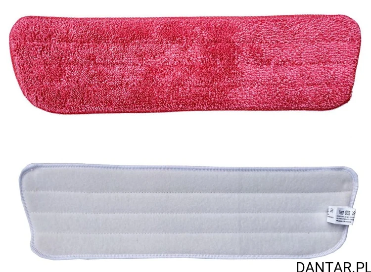 Mop 42x38x12 płaski gładki z rzepem economy czerwony  Merida