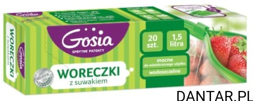 Woreczki na mrożonki z suwakiem 1,5L Gosia a16/18