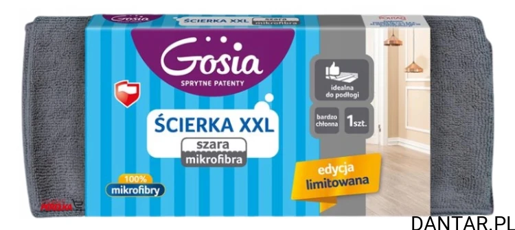 Ścierka z mikoifibry xxl szara Gosia a1/20 