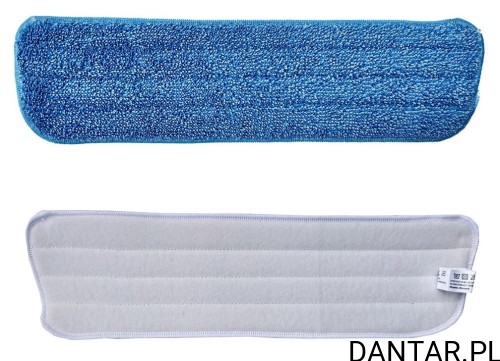 Mop 42x38x12 płaski, gładki z rzepem economy niebieski  Merida