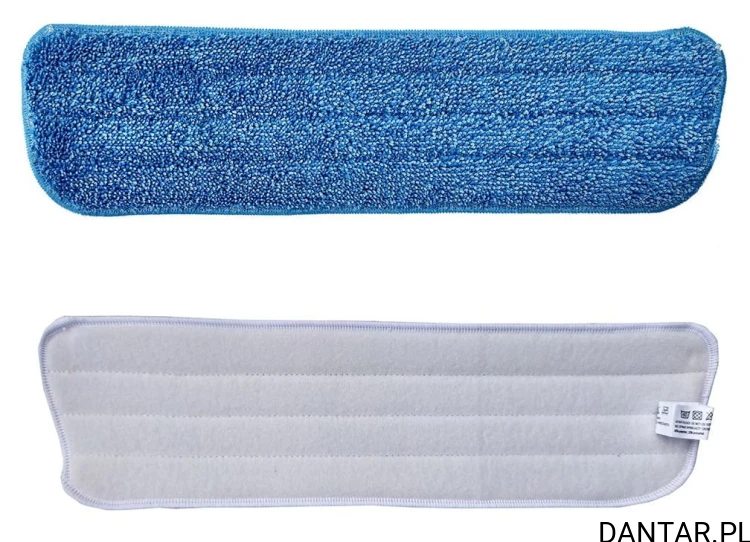 Mop 42x38x12 płaski, gładki z rzepem economy niebieski  Merida