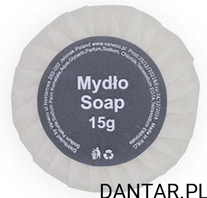 Mydło hotelowe okrągłe linia white 15g a1/25/500