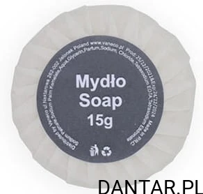 Mydło hotelowe okrągłe linia white 15g a1/25/500