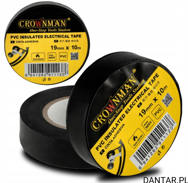 Taśma izolacyjna PCV 15*10 CZARNA ECO LIGHT 20295