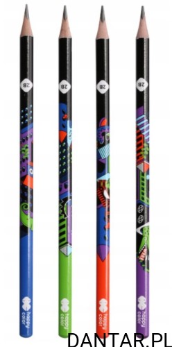 Ołówek trójkątny, ME&CITY, 2B, Happy Color