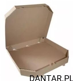 Karton na pizze 24 szary ścięty a100 