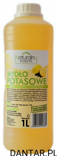 Mydło w płynie potasowe szare naturalne 1l