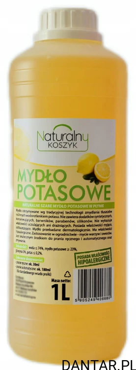 Mydło w płynie potasowe szare naturalne 1l