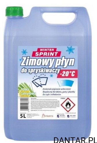 Płyn do spryskiwaczy zimowy 5L Winter Sprint trawa cytrynowa