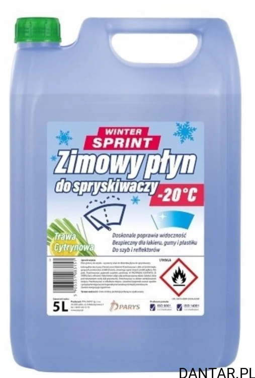 Płyn do spryskiwaczy zimowy 5L Winter Sprint trawa cytrynowa
