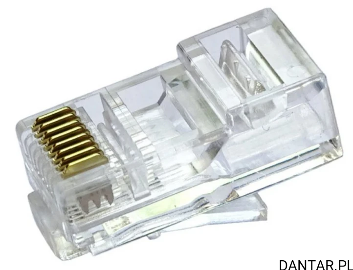 Wtyk telefoniczny internetowy 8P8C RJ45 drut a1/100