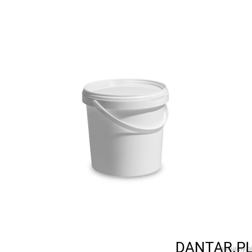 Wiadro 20l z pokrywką białe
