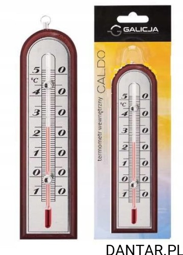 Termometr wewnętrzny Caldo 15cm ciemny 1623