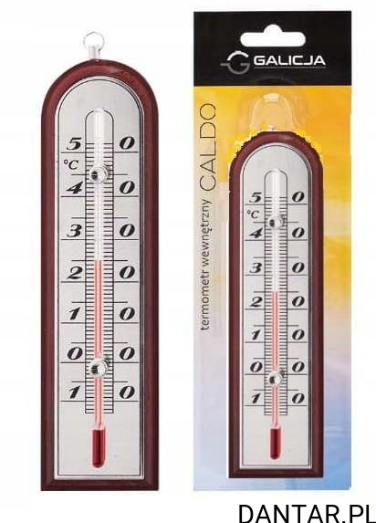 Termometr wewnętrzny Caldo 15cm ciemny 1623