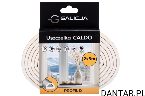 Uszczelka d 2x3 17613 biała