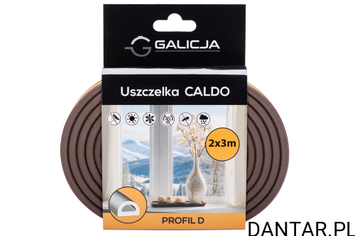Uszczelka d 2x3 17613 brązowa