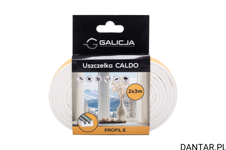 Uszczelka e 2x3 17651 biała