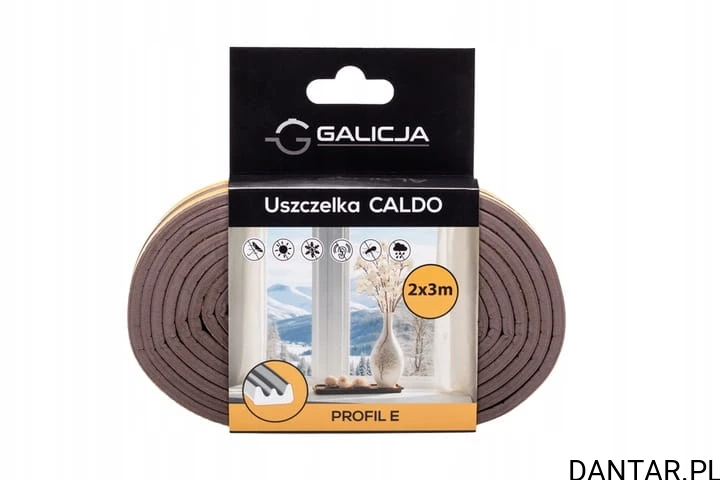 Uszczelka e 2x3 17651 brązowa