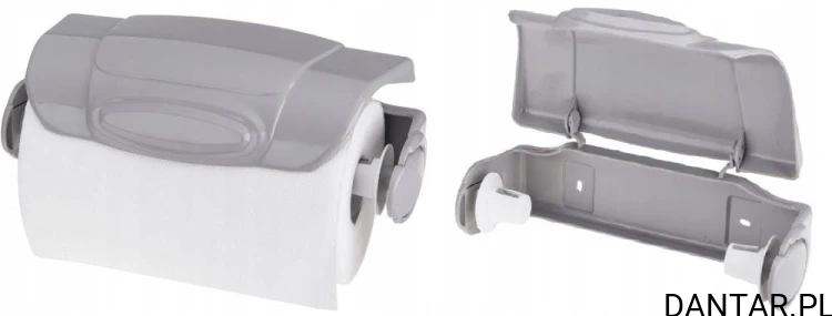 Uchwyt na ręcznik papierowy szary  paco 30568