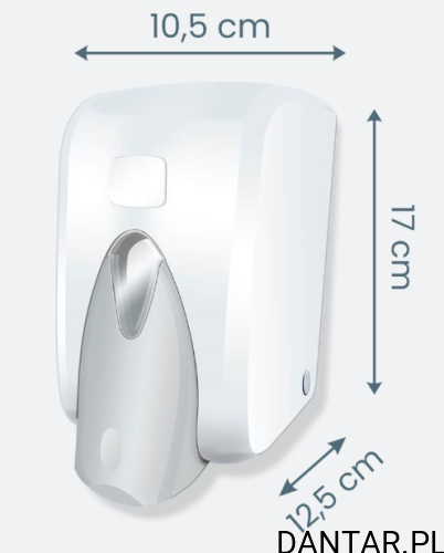 Dozownik do mydła w płynie 0,5l biały 1002 Luna/Flesh