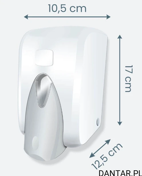 Dozownik do mydła w płynie 0,5l biały 1002 Luna/Flesh