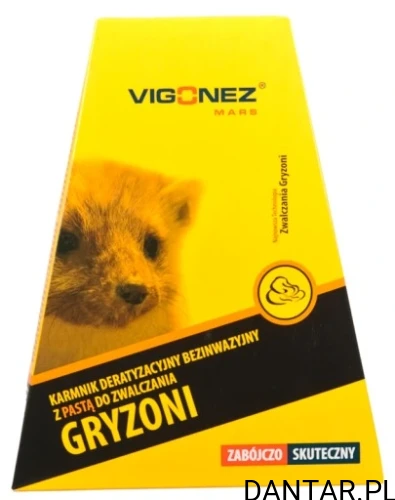 Karmnik deratyzacyjny bezinwazyjny z pastą do zwalczania gryzoni 100g