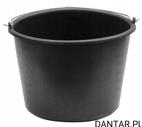Wiadro 20l czarne budowlane  