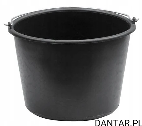 Wiadro 20l czarne budowlane  