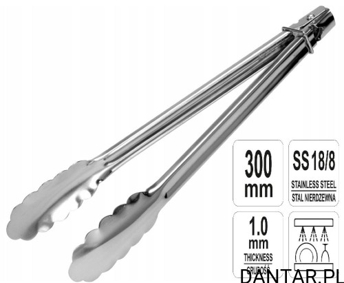 Szczypce uniwersalne gastronomiczne 300mm Yato YG-02751